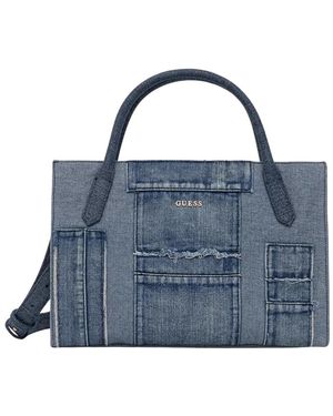 Guess Tassen ,Blauw ,Denim Jodi Denim Shopper