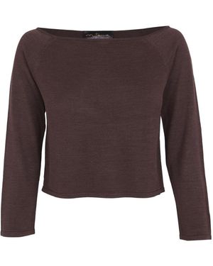 Cortana Round-Neck Knitwear - Brown