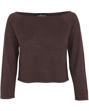 Cortana Round-Neck Knitwear - Brown