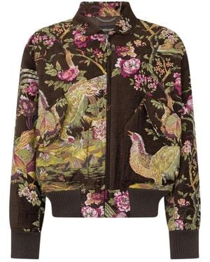 Roberto Cavalli Bomber Jackets - Brown