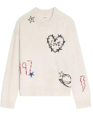 Zadig & Voltaire Round-Neck Knitwear - Blanc