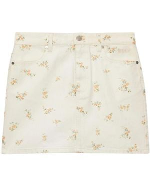 MSGM Denim Skirts - Natural