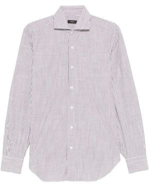 Barba Napoli Formal Shirts - Purple