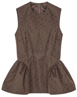 Cecilie Bahnsen Sleeveless Tops - Brown