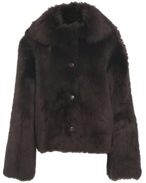 1972 DESA Faux Fur & Shearling Jackets - Black