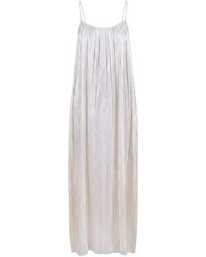 Jucca Gevouwen Maxidress - Wit