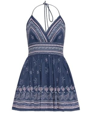 LoveShackFancy Kleedjes ,Blauw ,Katoen Arletta Jurk