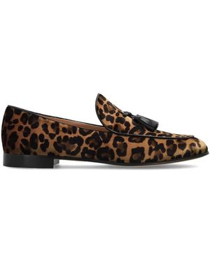 Gianvito Rossi Schoenen ,Bruin ,Leer Vittoria Loafers