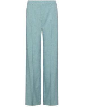 Marella Broeken ,Groen ,Leer Mllfiocco Wijde Broek - Blauw