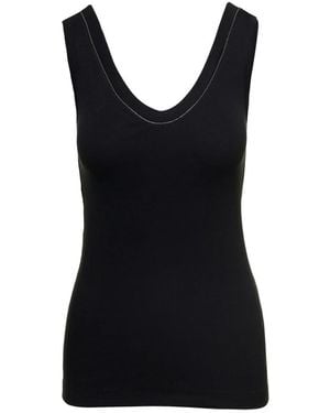 Brunello Cucinelli Sleeveless Tops - Zwart