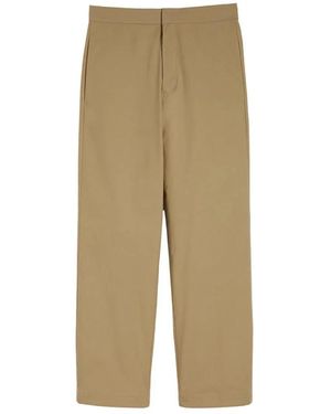 Jil Sander Straight Trousers - Natural