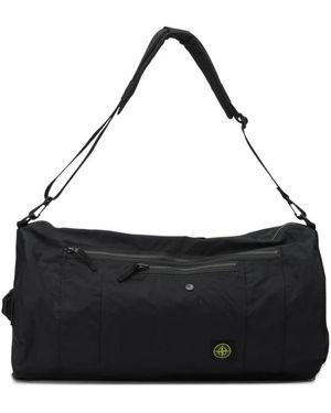 Stone Island Aluminium Tela Sporttasche - Schwarz