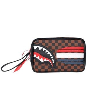 Sprayground Braune Karierte Beuteltasche - Rot