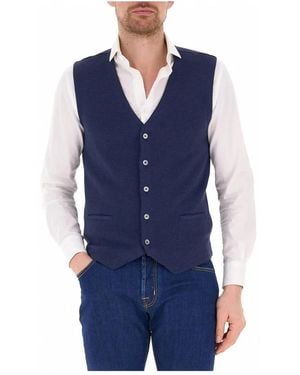 Gran Sasso Suit Vests - Blue