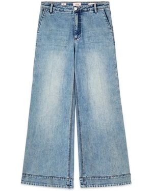 Oltre Wide Jeans - Azul