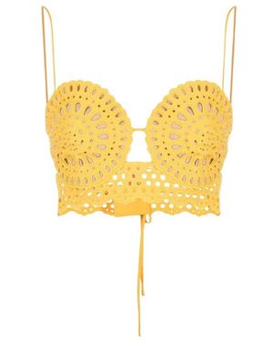 Stella McCartney Sleeveless Tops - Yellow