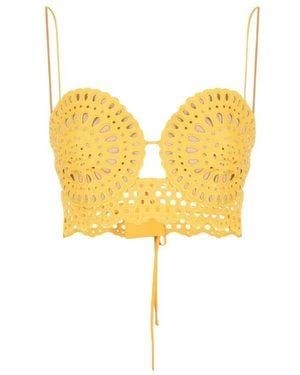 Stella McCartney Sleeveless Tops - Yellow