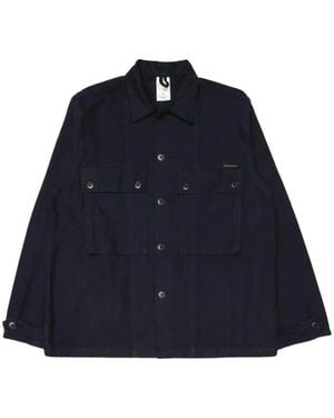 Nudie Jeans Casual Shirts - Blue