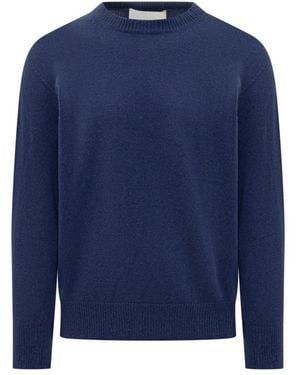 Amaranto Round-Neck Knitwear - Blue