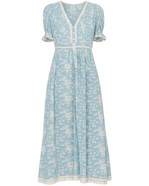 Sea Kirsten Midi Jurk - Blauw