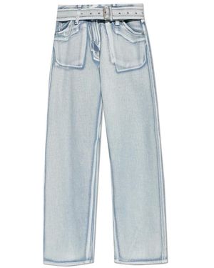 Acne Studios Jeans ,Blauw ,Denim Denim Broek Met Riem