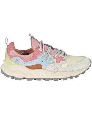 Flower Mountain Sneakers da trekking in tessuto tecnico e camoscio - Multicolore