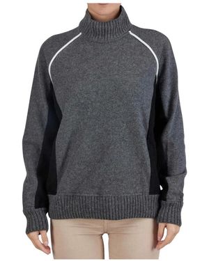 Kiton Cashmere Half Neck Sweater - Zwart