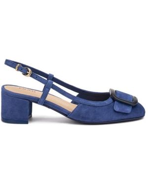 Frau Schoenen ,Blauw ,Leer Slingback