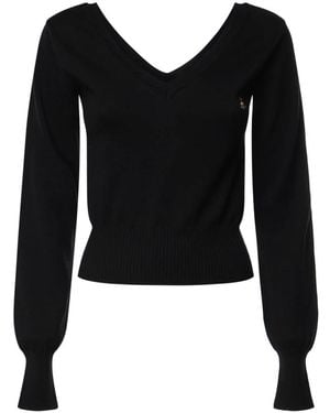 Vivienne Westwood V-Neck Knitwear - Negro
