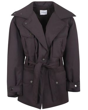 ANDAMANE Belted Coats - Negro
