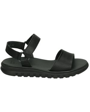 Paul Green 6219 Flat Sandal - Zwart