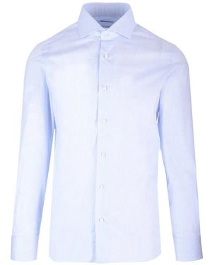 Barba Napoli Formal Shirts - Blue
