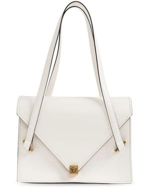 Versace Tassen ,Wit ,Leer Severine Leren Schoudertas