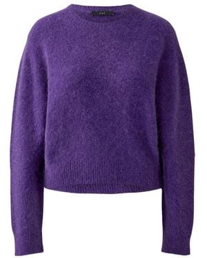 Ouí Rundhals-Strickpullover - Lila