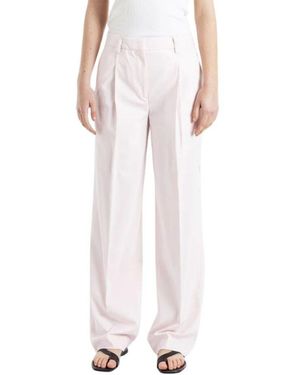 TOTEME Rosa Plissierte Straight-Leg Hose - Pink