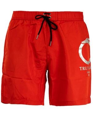 Trussardi Moderne Strand Boxershorts - Rot