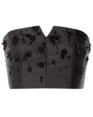 Alberta Ferretti Sleeveless Tops - Black