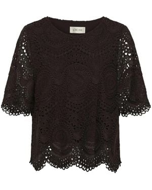 Cream Blouses - Zwart
