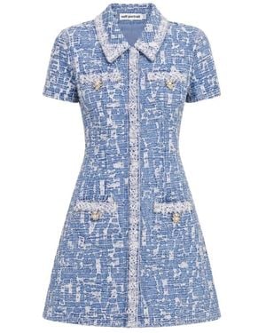 Self-Portrait Short Dresses - Bleu