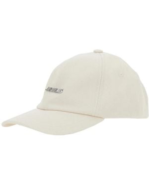 Jacquemus Accessoires ,Wit ,Katoen La Casquette Gadjo - Naturel