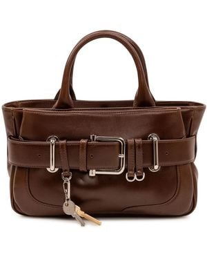 OSOI Tassen ,Bruin ,Leer Tote Brocle Mini