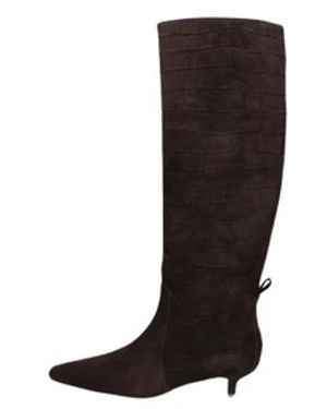 Bibi Lou Schoenen ,Bruin ,Leer High Boots - Zwart