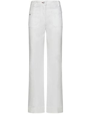 Victoria Beckham Witte Flared Leg Jeans