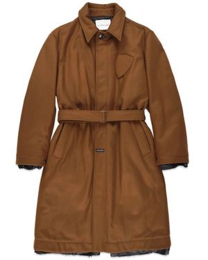 Philippe Model Belted Coats - Brown