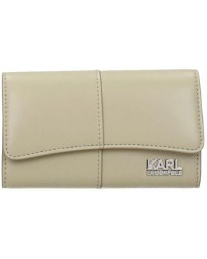 KARL LAGERFELD Leder Portemonnaie - Natur
