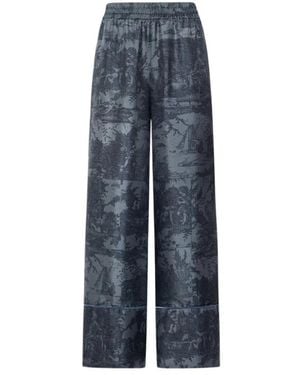 Pierre Louis Mascia Wide Trousers - Blue