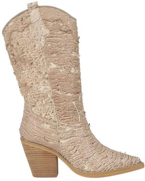 Alma En Pena. Cowboy & Biker Boots - Brown