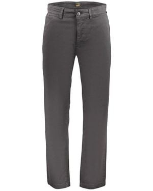 BOSS Broeken ,Zwart ,Katoen Chino-Regular-1 - Grijs
