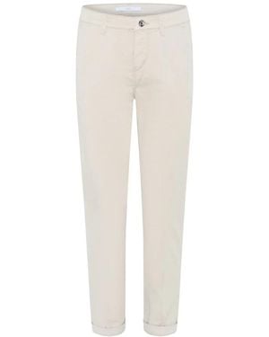 M·a·c Ivory Chino Turn Up Broek - Wit