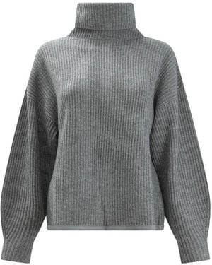 Max & Moi Poppy Rollkragenpullover - Grau